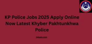 KP Police Jobs 2025 Apply Online Now Latest Khyber Pakhtunkhwa Police