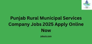 Punjab Rural Municipal Services Company Jobs 2025 Apply Online Now