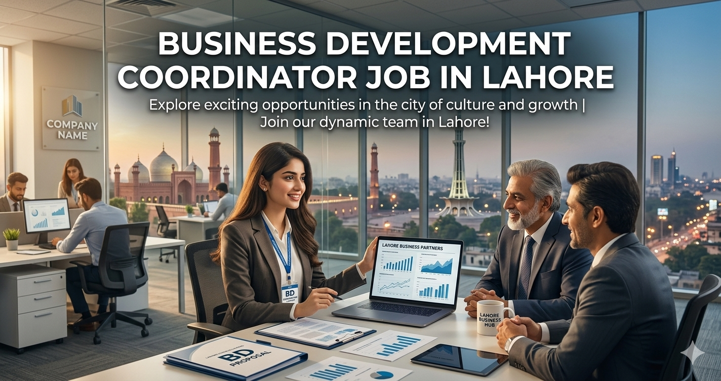BD Coordinator job Lahore