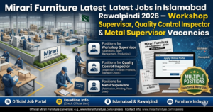 Mirari Furniture latest jobs in Islamabad Rawalpindi 2026