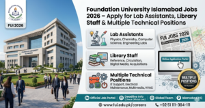 Foundation University Islamabad Jobs 2026