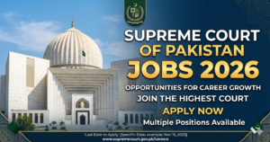 Supreme Court of Pakistan Jobs 2026