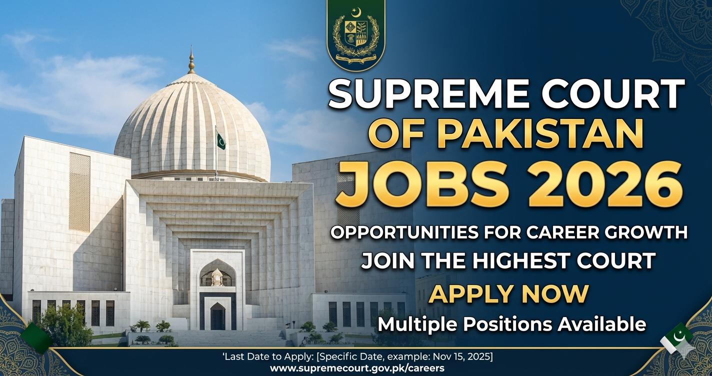Supreme Court of Pakistan Jobs 2026