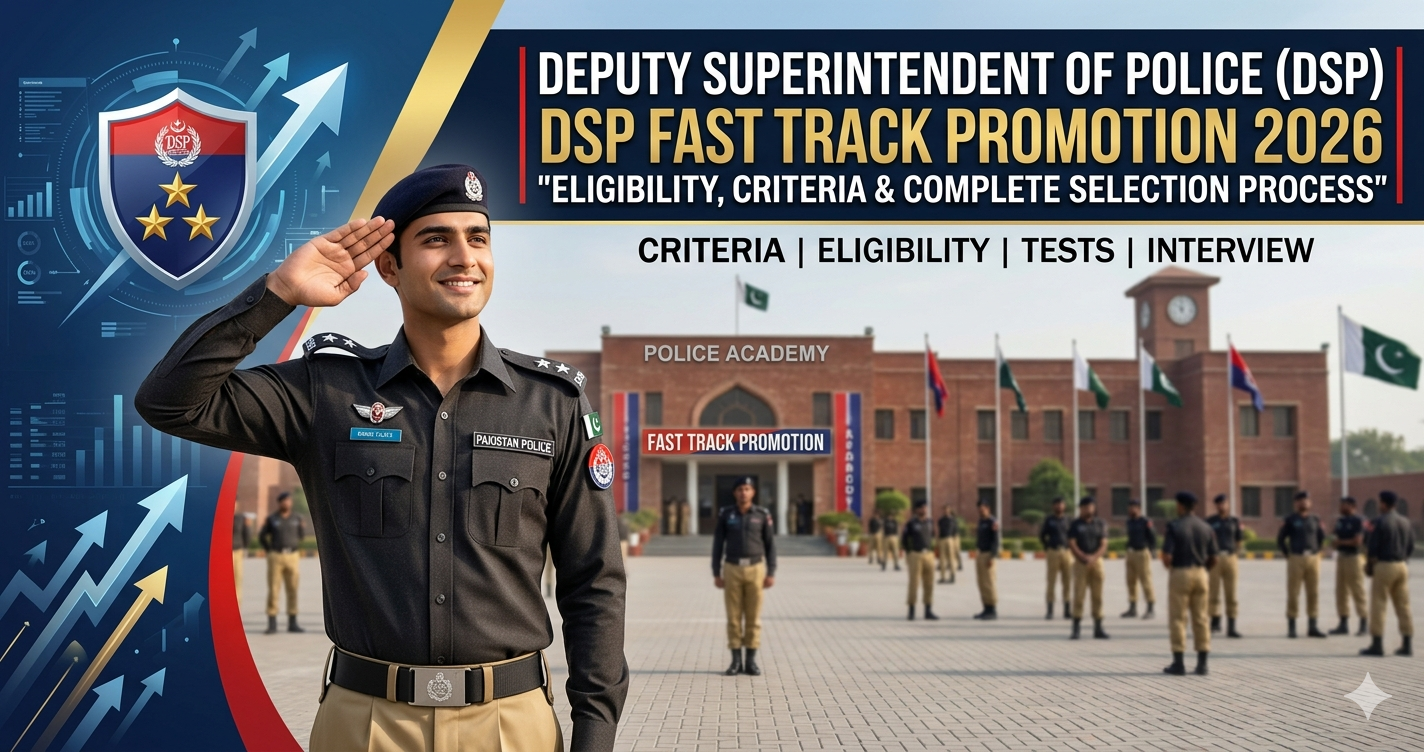Deputy Superintendent of Police DSP Fast Track Promotion 2026