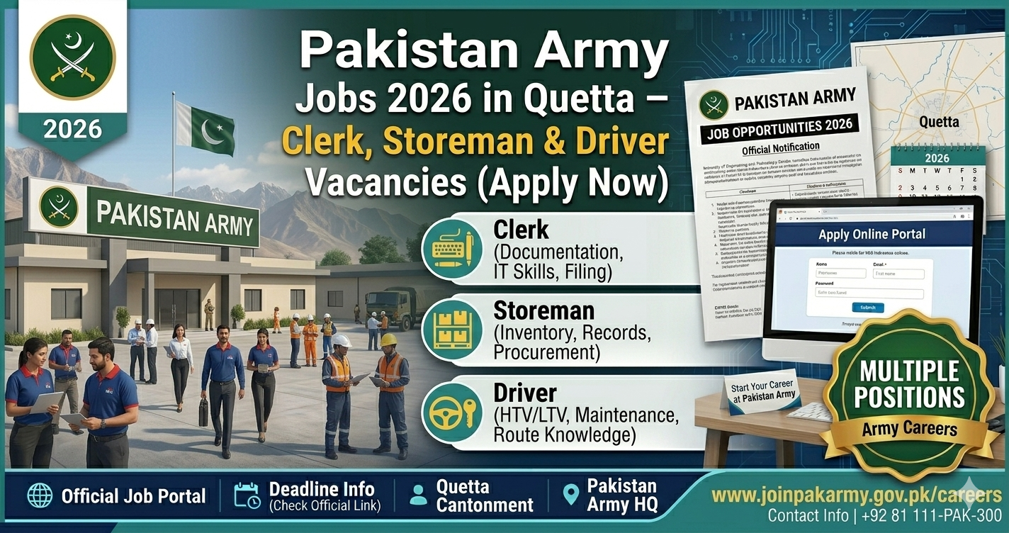 Pakistan Army Jobs 2026