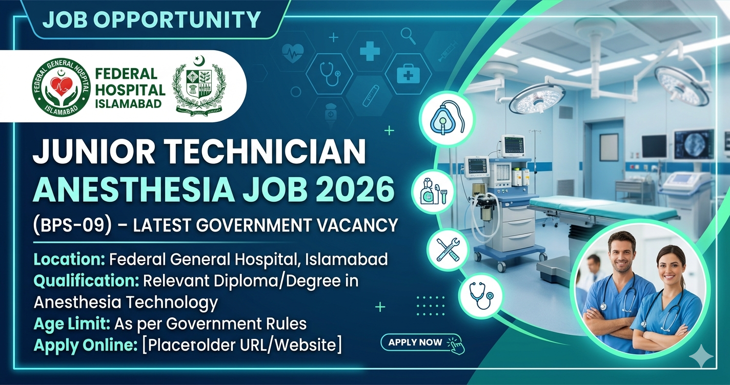 Junior Technician Anesthesia Job 2026