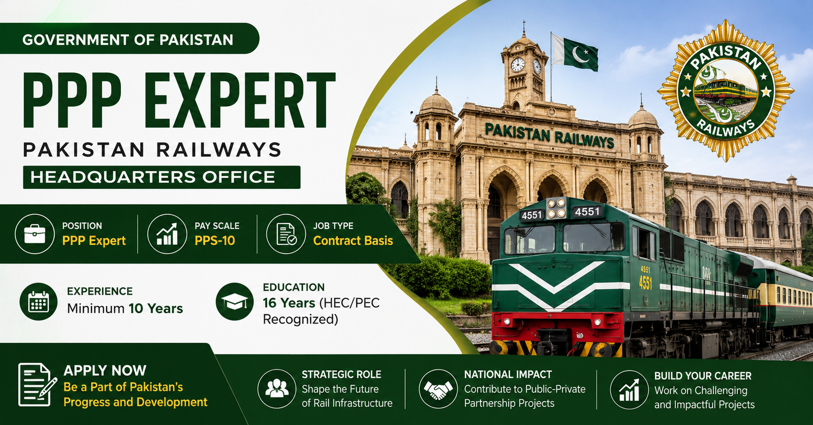 PPP Expert Job Pakistan Railways