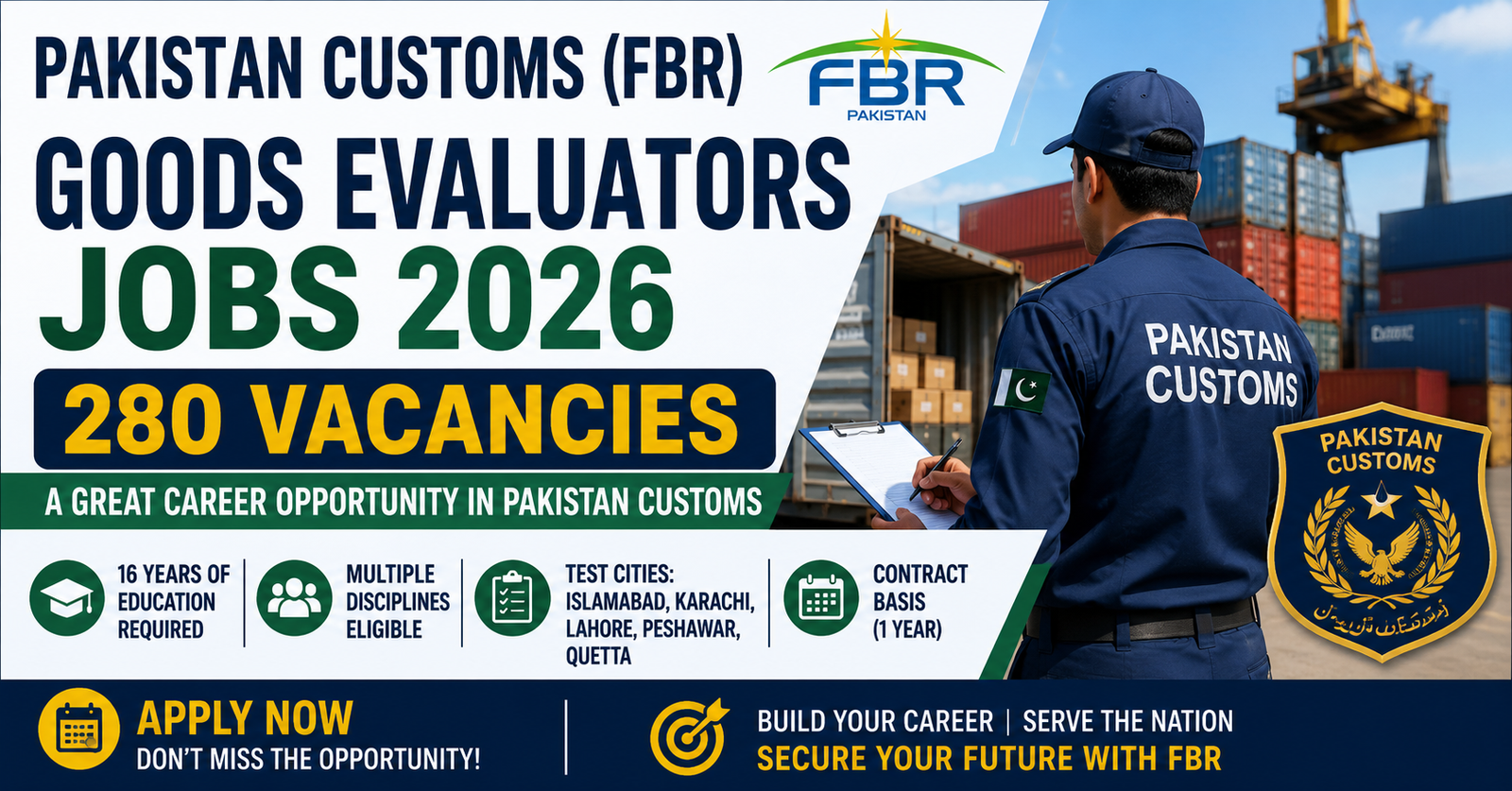 Pakistan Customs Jobs 2026