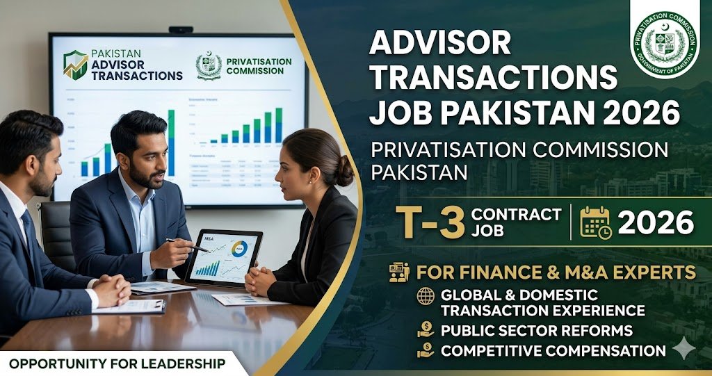 Advisor Transactions Job Pakistan